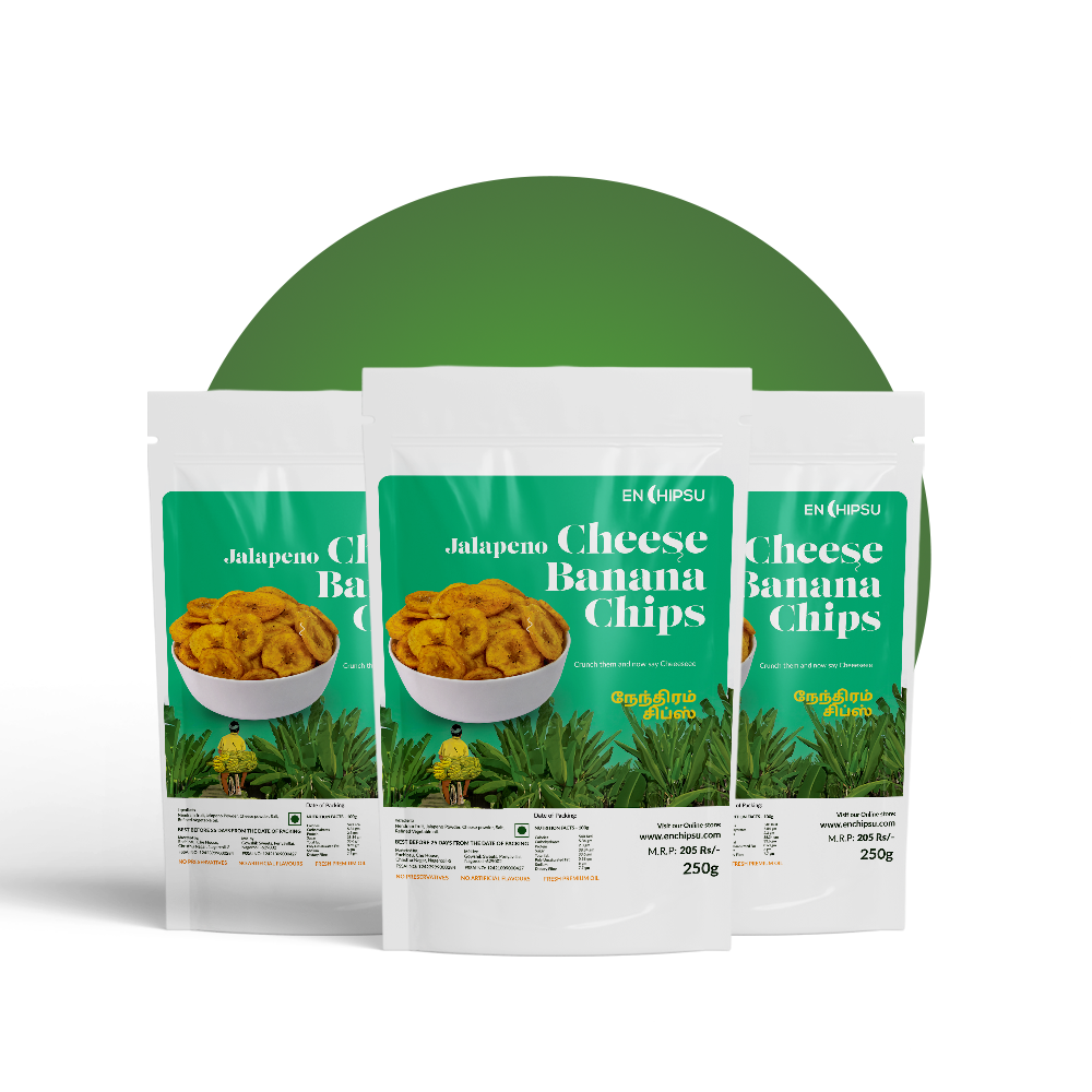 New Cheese Jalapeño Flavour - Banana Chips