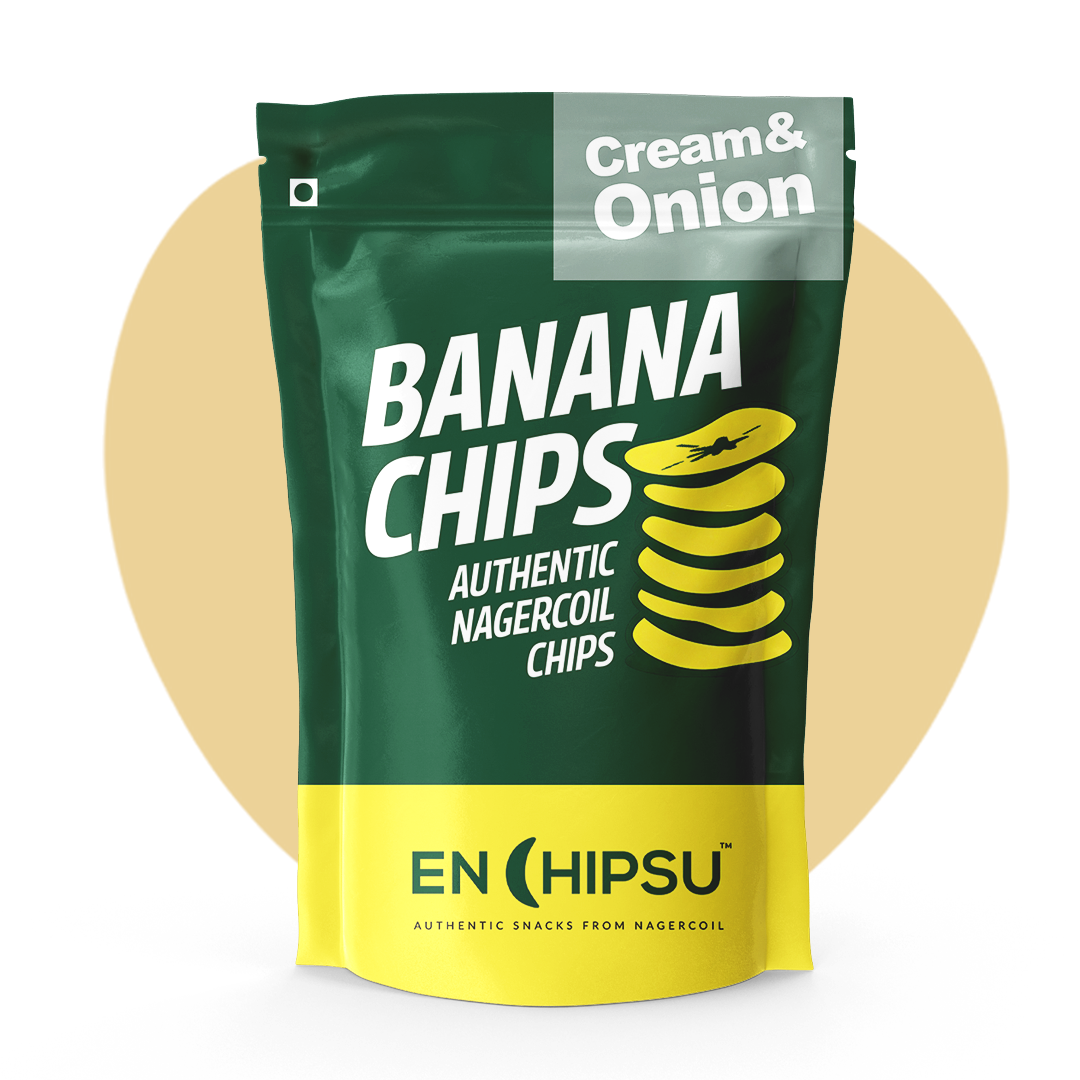 Cream & Onion flavour - Nagercoil Banana Chips