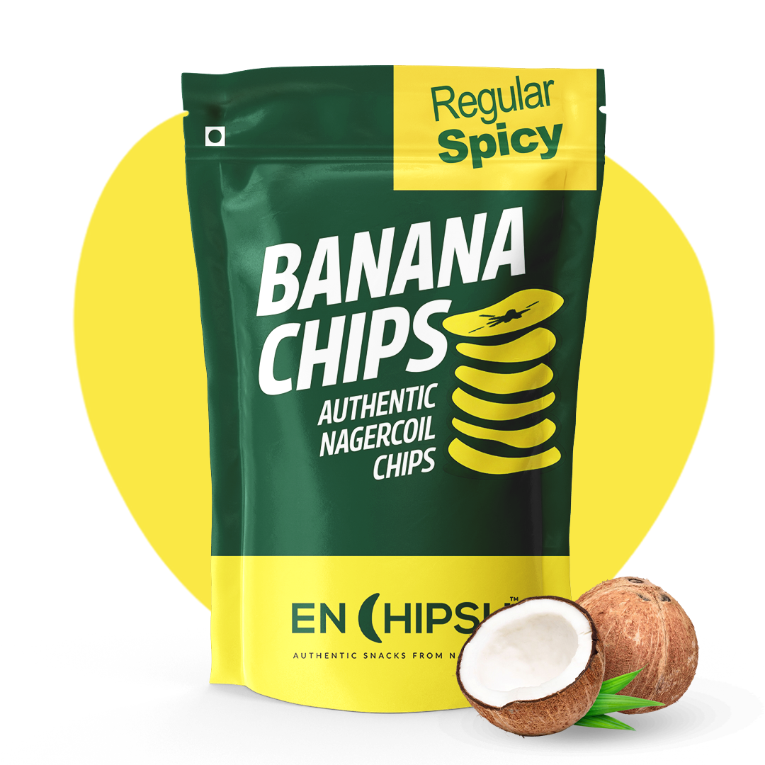 Coconut Oil Banana Chips - Spicy