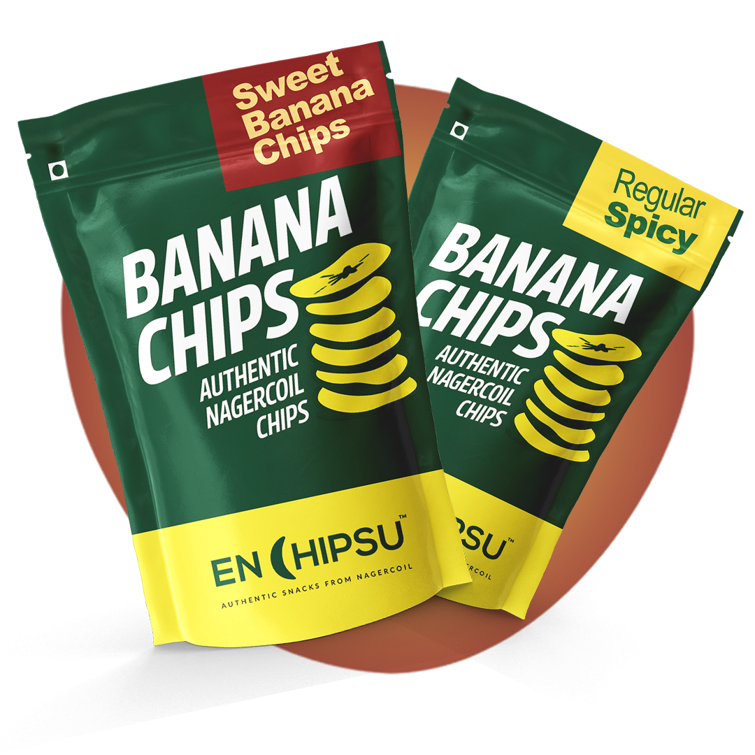 Enchipsu Combo - Spicy Banana Chips + Sweet Banana Chips