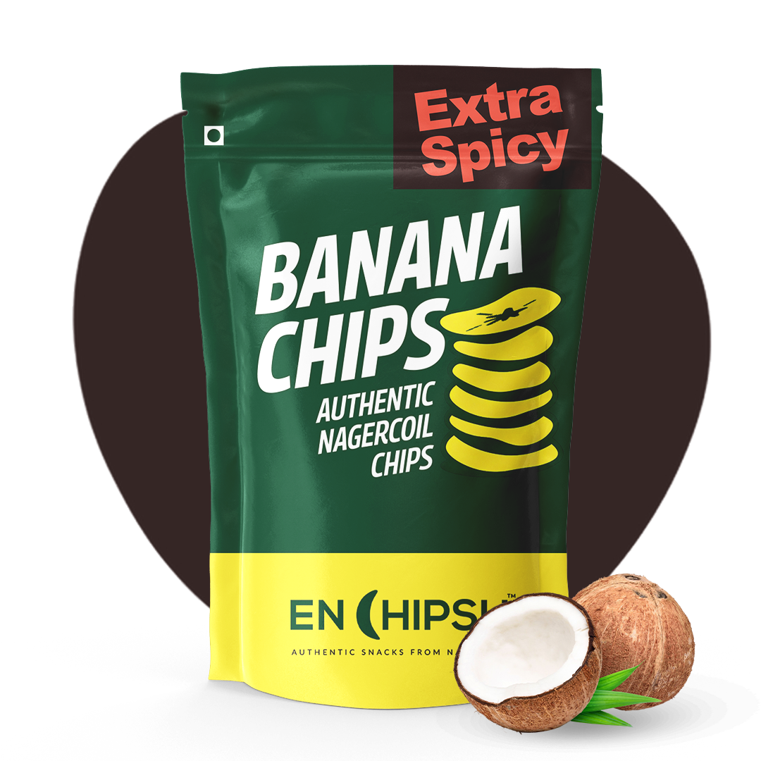 Coconut Oil Banana Chips - Extra Spicy Pepper