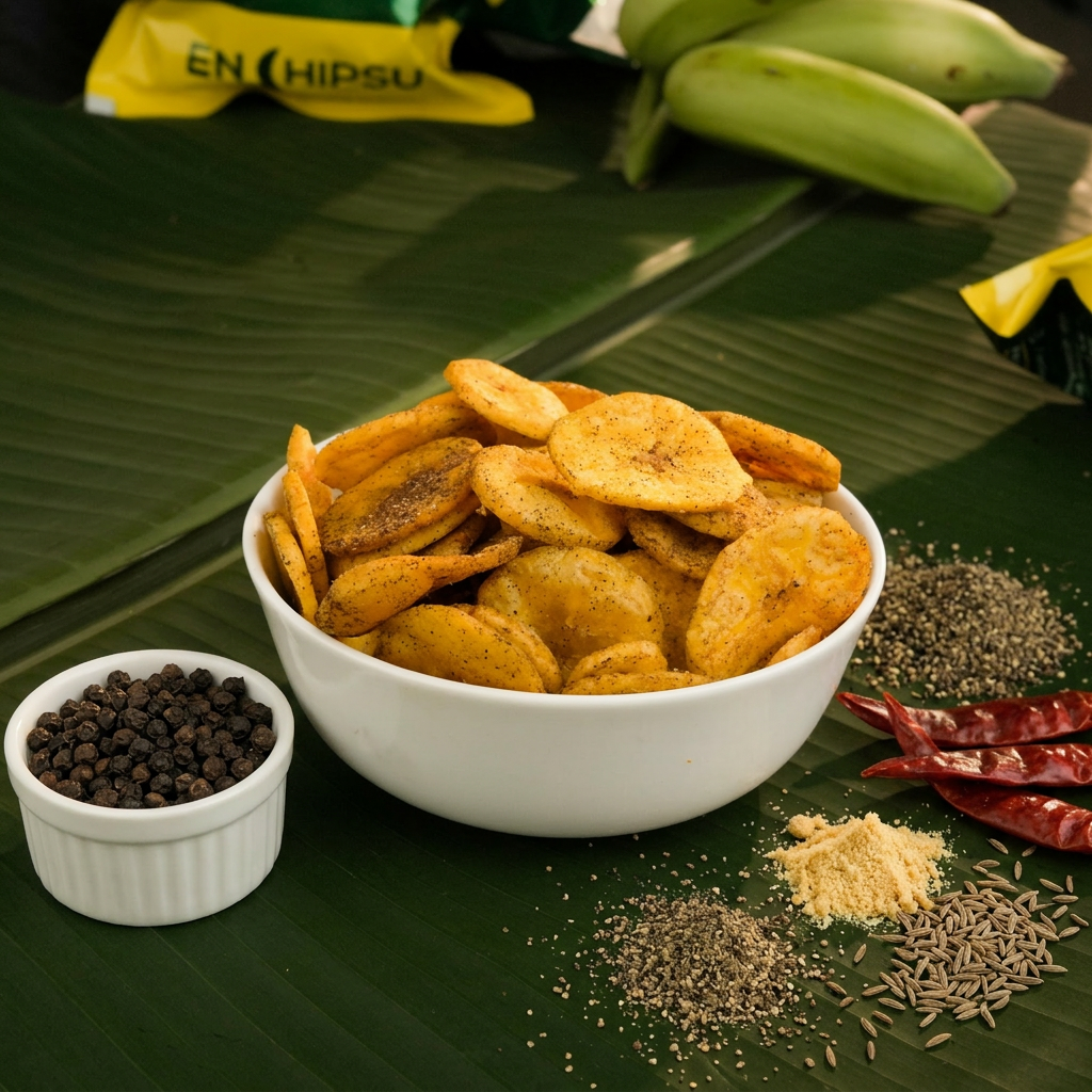 Coconut Oil Banana Chips - Extra Spicy Pepper