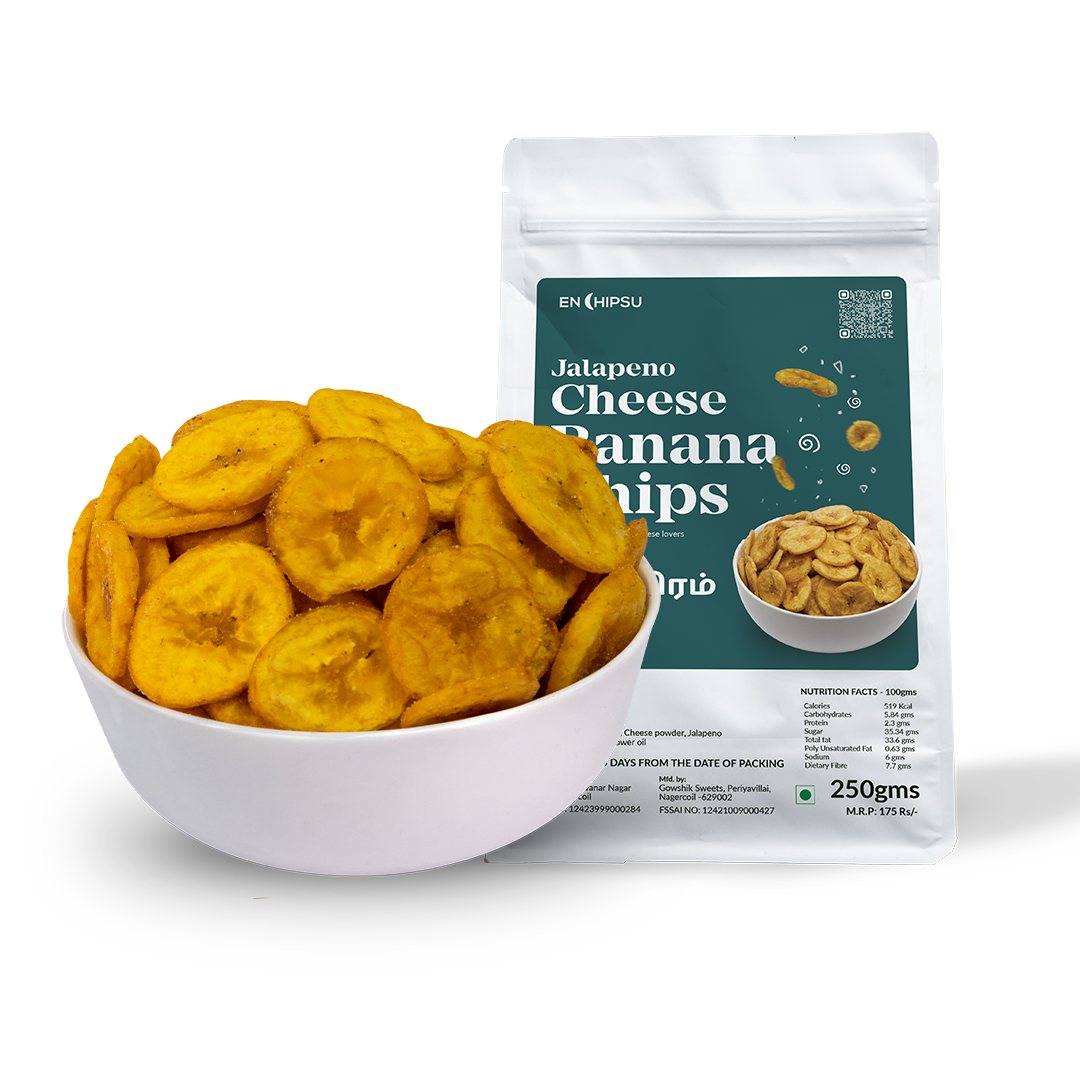 New Cheese Jalapeño Flavour - Banana Chips