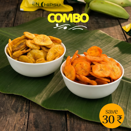 Best seller combo: Peri Peri Banana Chips 250g + Spicy Banana Chips 250g