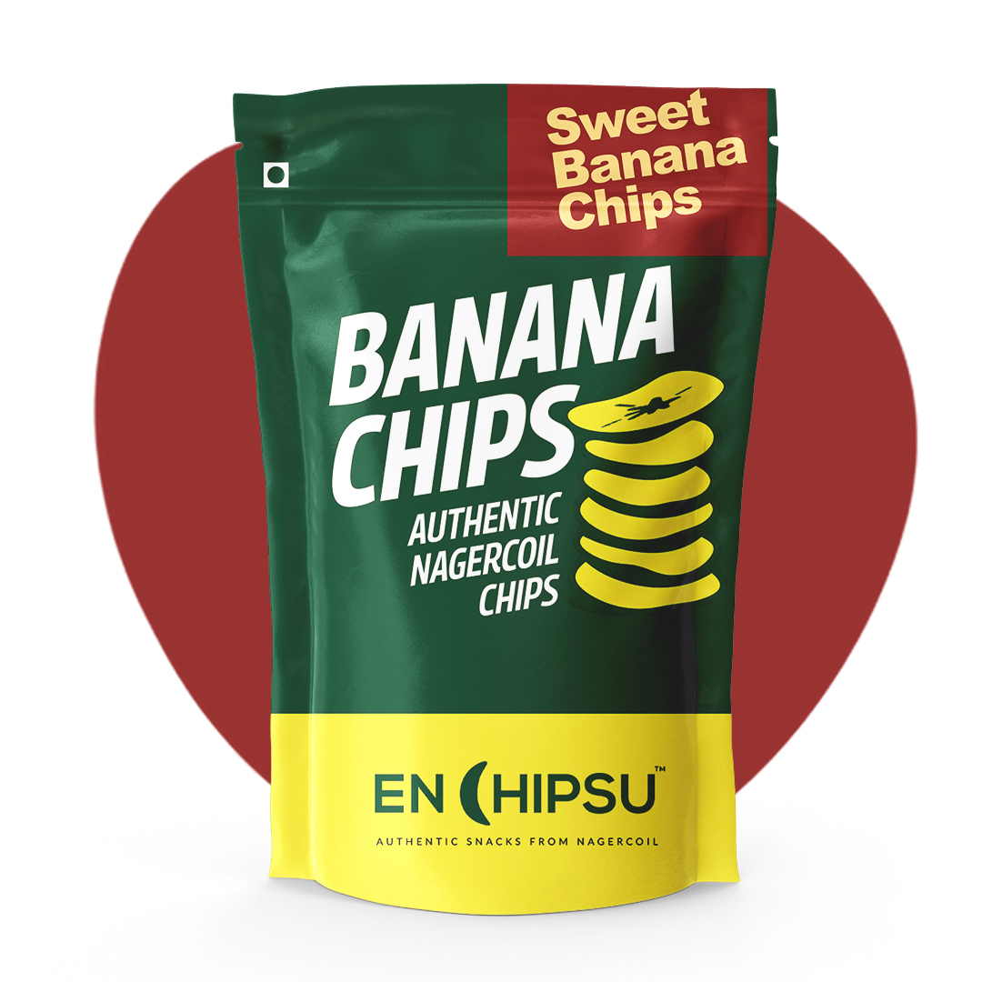 Sweet Banana Chips (Ripe Nendran)