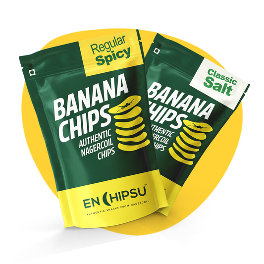Classic Combo : Classic salt Banana Chips 250g + Spicy banana Chips 250g