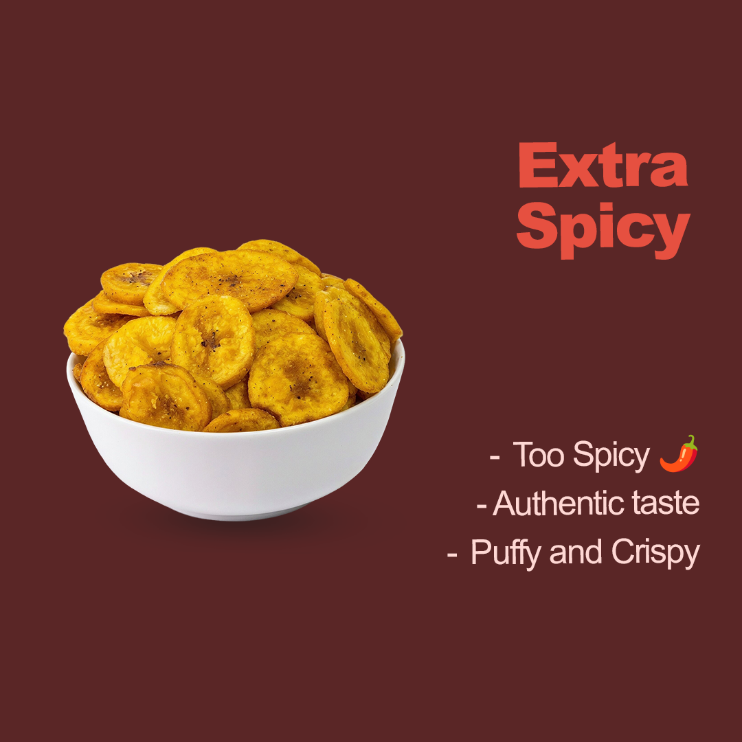 Extra Spicy (pepper) Nagercoil Banana Chips